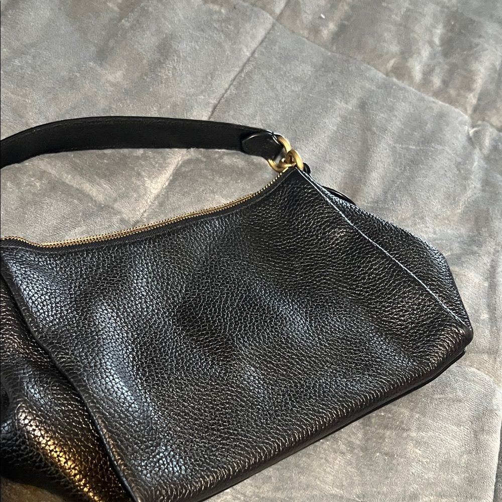 Coach Black Leather Shoulder Bag
